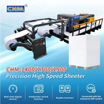 CHM -1400/1700/1900 ketepatan mesin kepingan kertas berkelajuan tinggi